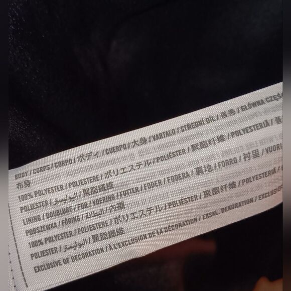 Abercrombie & Fitch black silky black midi dress size large - Picture 4 of 7